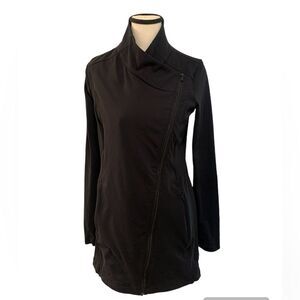 Athleta | Blissout asymmetrical zip jacket size small